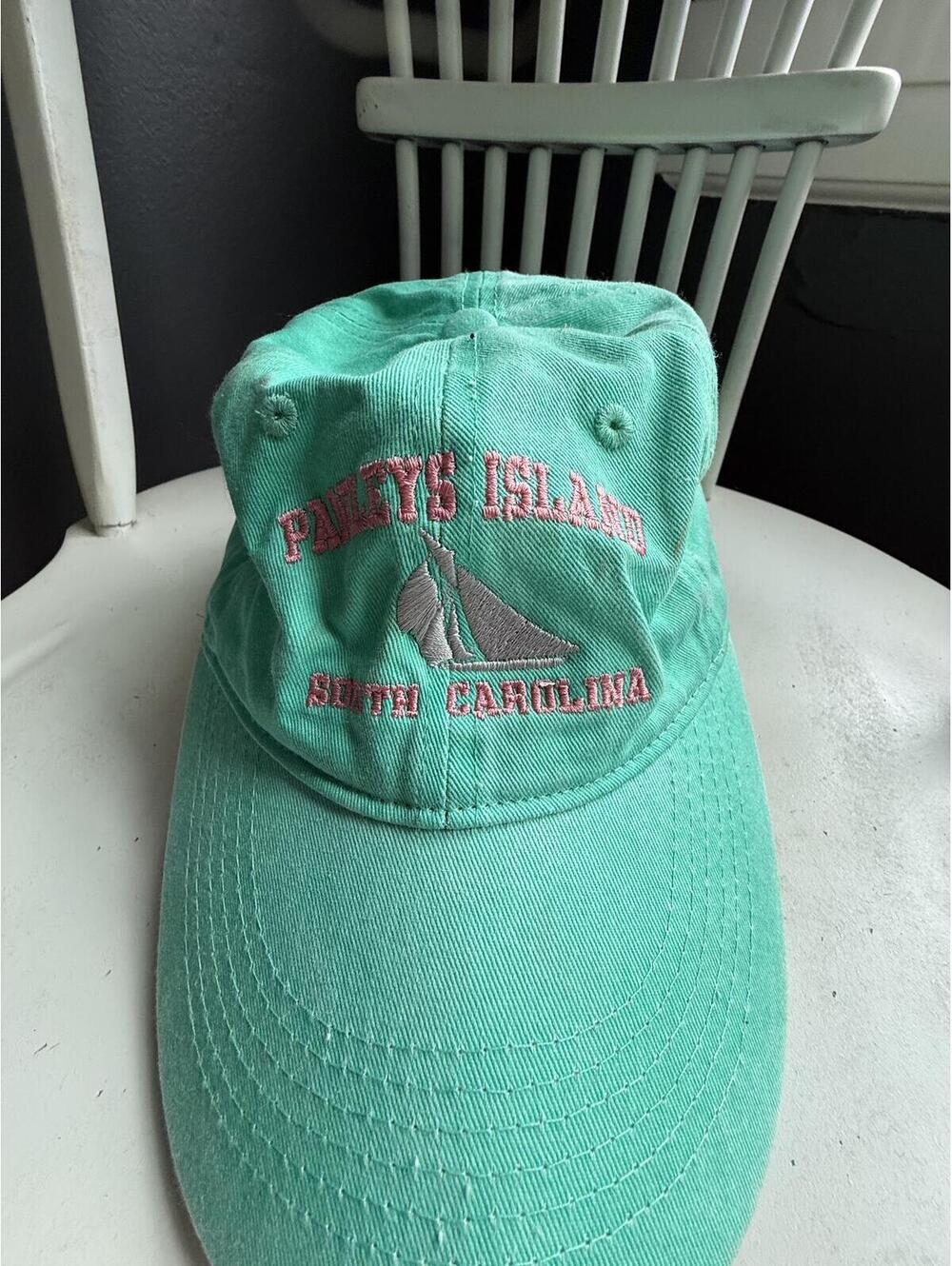 Pawley’s Island South Carolina Mint Green Embroidered Baseball Cap